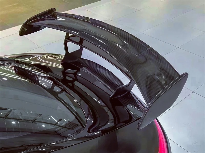 Used for  GT GTS GTR Upgraded Version BS Style Forged Particle Carbon Fiber Rear Spoiler Body Kit Bumper Edge Side